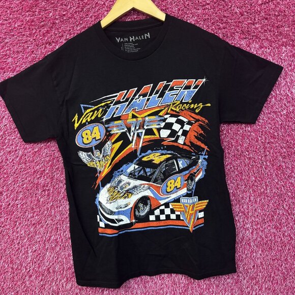 Van Halen Racing Black Graphic T-Shirt Small - Picture 2 of 6